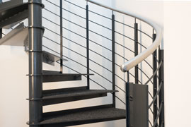 Design Stahl Spindeltreppe