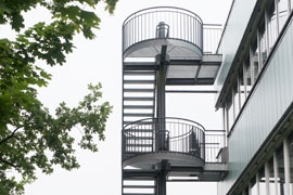 Stahl Spindeltreppe